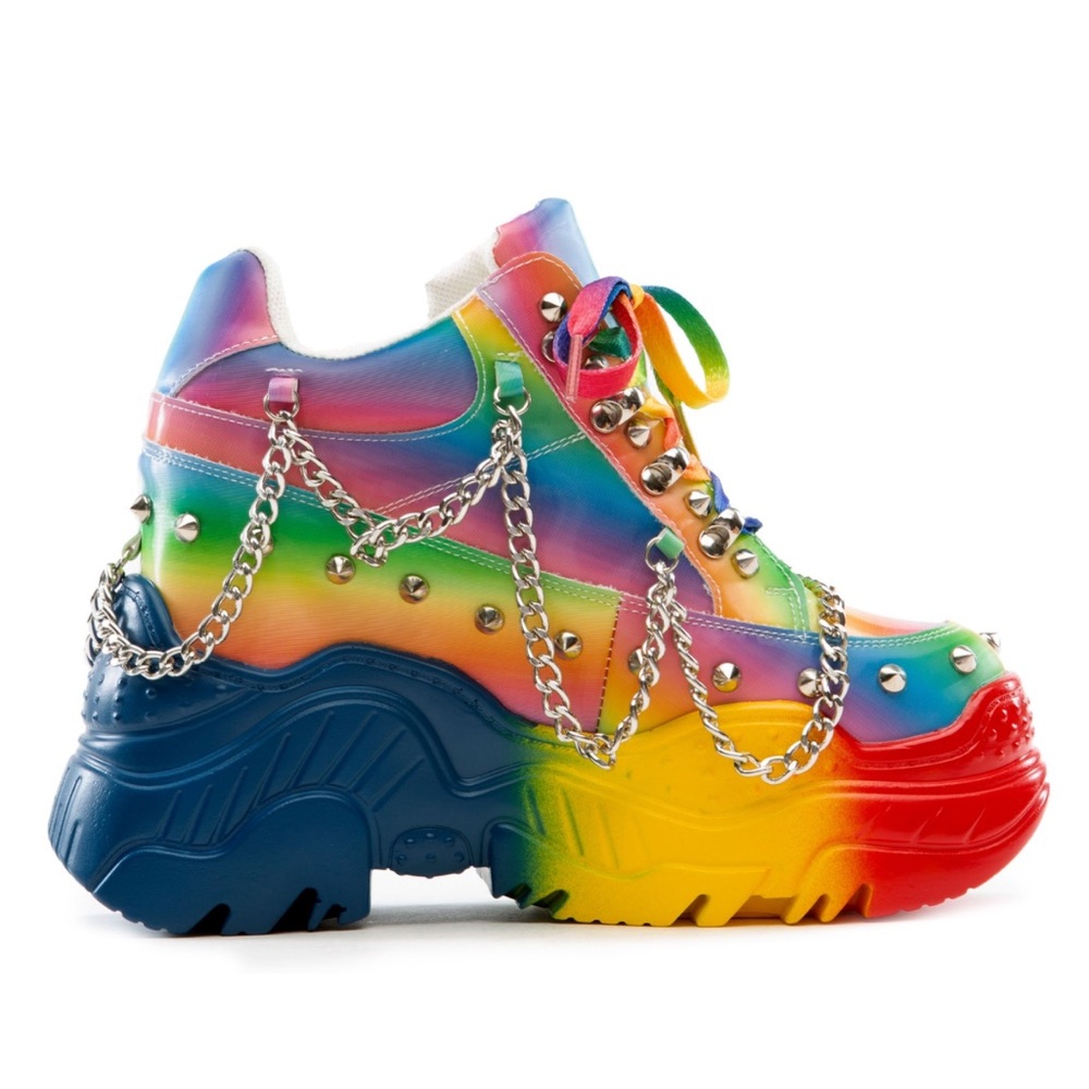 Anthony Wang Space Candy Platform Sneakers With Studs
